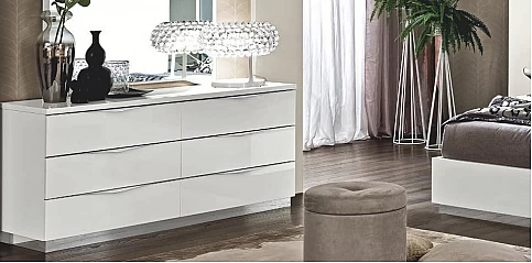 Συρταριέρα διπλή λευκή ONDA2