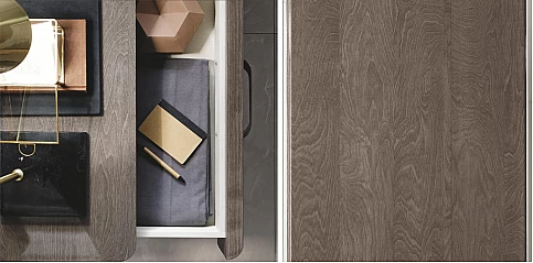 Συρταριέρα διπλή μοντέρνα MAIA γκρι (MAIG)