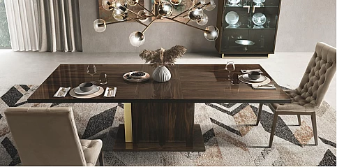 Τραπέζι τραπεζαρίας φινίρισμα καρυδιάς VOLARE (VOL20)