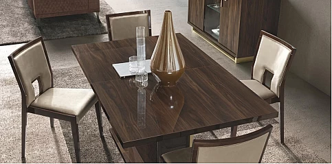 Τραπέζι τραπεζαρίας φινίρισμα καρυδιάς VOLARE (VOL145)