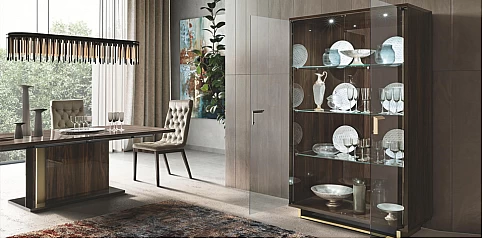 Βιτρίνα μοντέρνα με led φως VOLARE (VOL2)