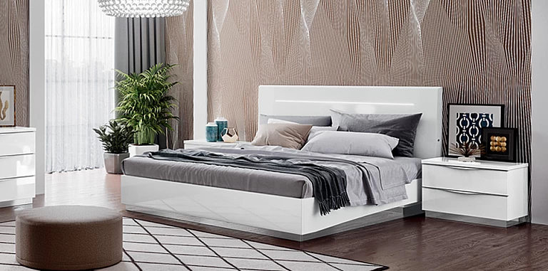 Υπέρδιπλο κρεβάτι με αποθήκευση ONDA (ONLES18) ΚΡΕΒΑΤΙ