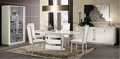 Καρέκλα τραπεζαρίας με ύφασμα (ROMBW)