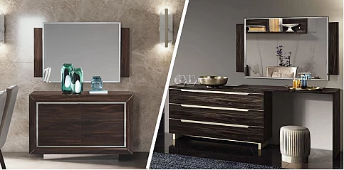 Καθρέφτης μοντέρνος καφέ (SMARK2)