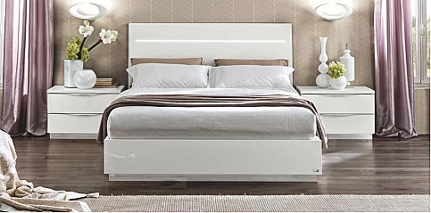 Κρεβάτι διπλό μοντέρνο με led φωτισμό ONDA (ONLE)