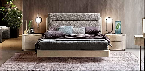 Διπλό κρεβάτι με αποθήκευση σε μοντέρνο στυλ (ORNS16)