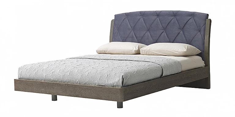 Κρεβάτι διπλό με αποθήκευση σε μπλε βελούδο αλέκιαστο TIARS16 ΚΡΕΒΑΤΙ