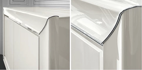 Μπουφές δίφυλλος μοντέρνος λευκή λάκα DAMA (BIANCA2)