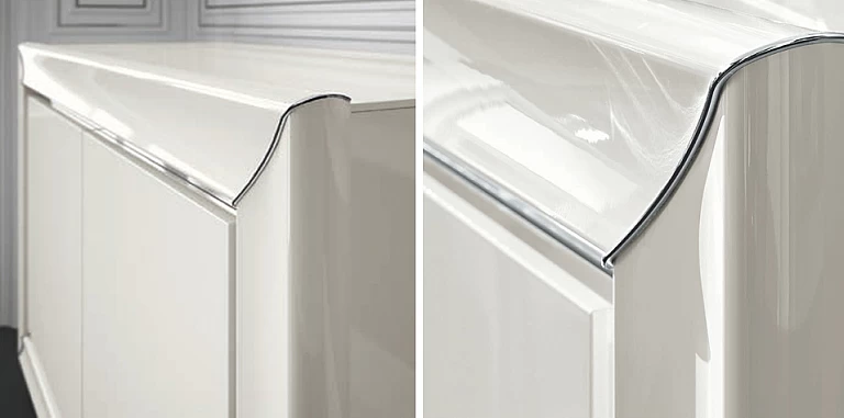 Μπουφές δίφυλλος μοντέρνος λευκή λάκα DAMA (BIANCA2) ΜΠΟΥΦΕΣ