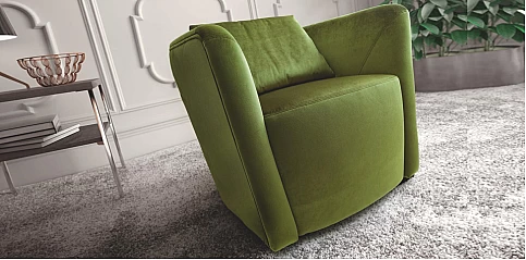 Πολυθρονάκι κουρμπέ μοντέρνο (NEST1)