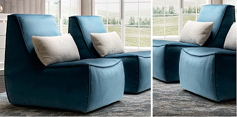 Πολυθρόνα πουφ μοντέρνα SOFT