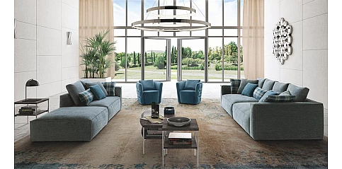 Πολυθρονάκι κουρμπέ μοντέρνο (NEST1)