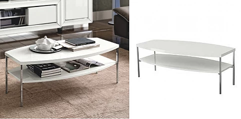 Τραπεζάκι σαλονιού μοντέρνο DAMA (BIANCA1)