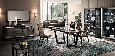 Καρέκλα τραπεζαρίας καπιτονέ μπλε ELITE (CAGB)