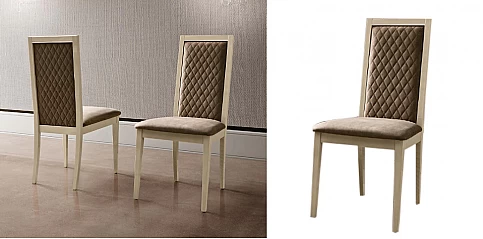 Καρέκλα τραπεζαρίας AMBRA με ύφασμα (ROMBE)