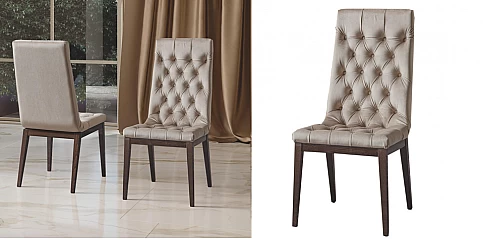 Καρέκλα τραπεζαρίας με καπιτονέ ύφασμα ELITE (ELIN2)