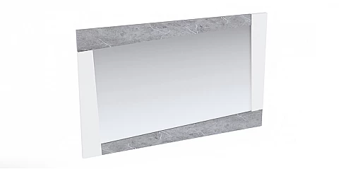 Καθρέφτης μοντέρνος λευκός (ALBA)