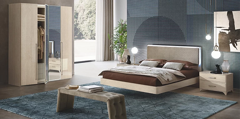 Κρεβάτι διπλό με led φως & αποθηκευτικό χώρο MAIA (MAIΑ3) (160x200) ΚΡΕΒΑΤΙ