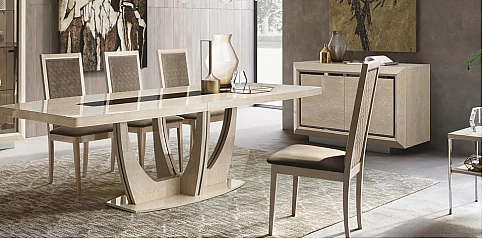 Μπουφές μοντέρνος δίφυλλος εκρού ELITE (ELIE2)