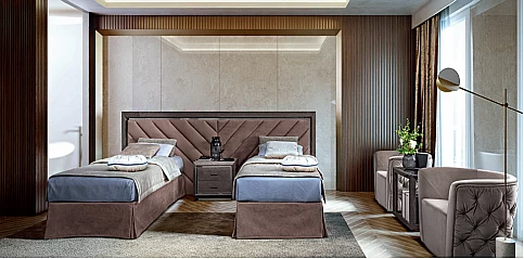 Σετ κρεβάτια μονά με μεγάλο κεφαλάρι (ELITE SET)