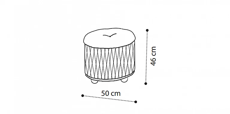Σκαμπό/πουφ εκρού (AMBRA) ΤΑΜΠΟΥΡΕ ΣΚΑΜΠΟ Σκαμπό/πουφ εκρού (AMBRA) ΤΑΜΠΟΥΡΕ ΣΚΑΜΠΟ