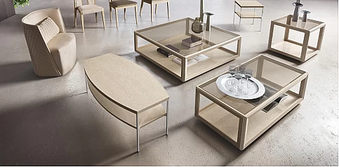 Τραπέζι σαλονιού μικρό εκρού ELITE (ELI3)