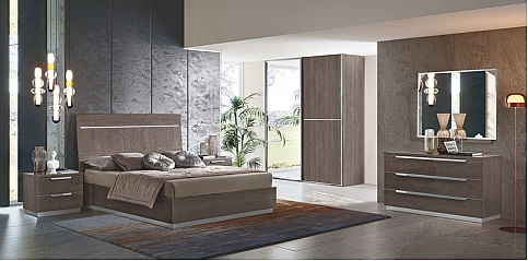 Συρταριέρα δαπέδου μοντέρνα KROMA γκρι (KROM3)