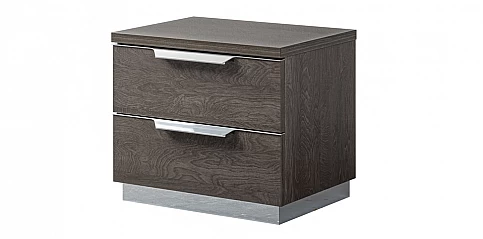 Κομοδίνο κρεβατιού μοντέρνο KROMA γκρι (KROM)