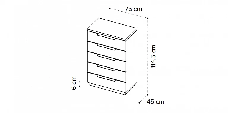 Συρταριέρα ψηλή δαπέδου μοντέρνα KROMA γκρι (KROM5) ΣΥΡΤΑΡΙΕΡΑ-ΚΟΜΟΤΑ Συρταριέρα ψηλή δαπέδου μοντέρνα KROMA γκρι (KROM5) ΣΥΡΤΑΡΙΕΡΑ-ΚΟΜΟΤΑ