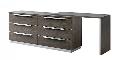 Τουαλέτα κρεβατοκάμαρας μοντέρνα γκρι KROMA (KROM2)