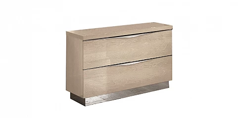 Κομοδίνο κρεβατοκάμαρας εκρού PLATINUM (PLAS)