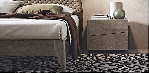 Κομοδίνο μοντέρνου σχεδιασμού TEKNO γκρι (TEK5)