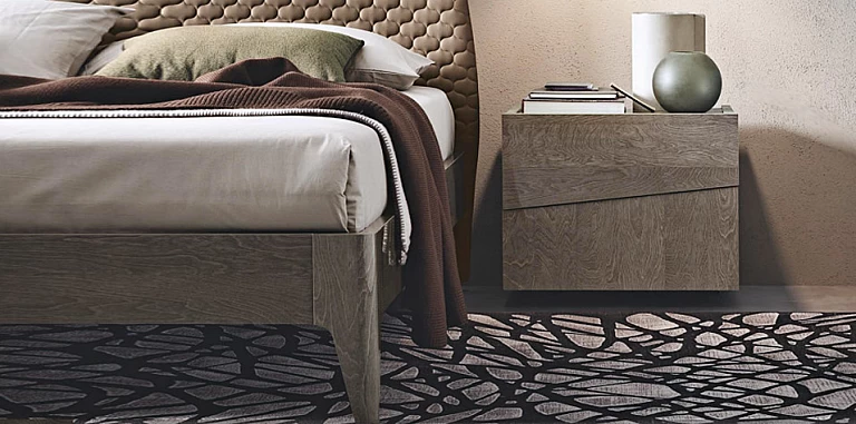 Κομοδίνο μοντέρνου σχεδιασμού TEKNO γκρι (TEK5) ΚΟΜΟΔΙΝΑ ΚΡΕΒΑΤΙΟΥ