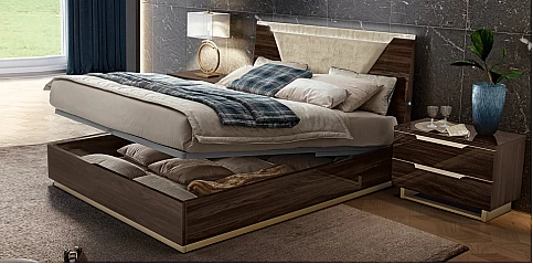 Κρεβάτι διπλό μοντέρνο με αποθήκευση Smart (SMARK2) (160Χ200)