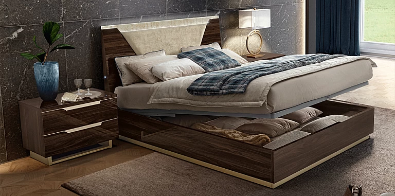 Κρεβάτι υπέρδιπλο μοντέρνο με αποθήκευση Smart (SMARK2 180) ΚΡΕΒΑΤΙ