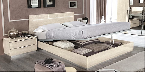 Κρεβάτι διπλό με αποθηκευτικό χώρο Platinum (PLASA)