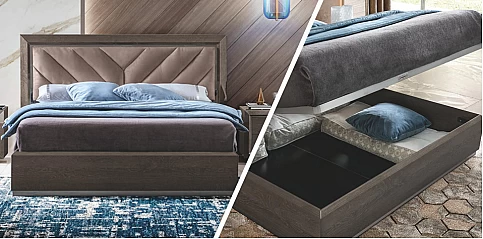 Κρεβάτι υπέρδιπλο με αποθήκευση ELITE (ELAK18) (180x200)