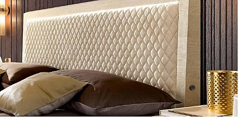 Κρεβάτι υπέρδιπλο Ιταλίας με αποθηκευτικό χώρο και led φωτισμό AMBRA (AA18)