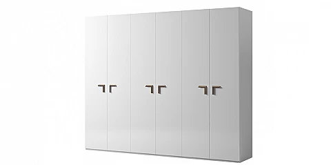 Ντουλάπα ρούχων μοντέρνου στυλ λευκή (SMART6)