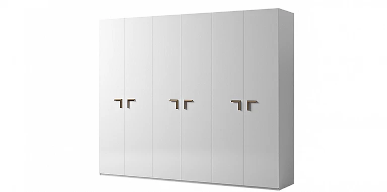 Ντουλάπα ρούχων μοντέρνου στυλ λευκή (SMART6) ΝΤΟΥΛΑΠΕΣ