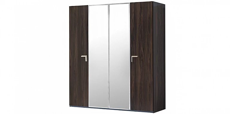 Ντουλάπα ρούχων μοντέρνου στυλ καφέ (SMARK) ΝΤΟΥΛΑΠΕΣ