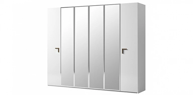 Ντουλάπα ρούχων μοντέρνου στυλ λευκή (SMART5) ΝΤΟΥΛΑΠΕΣ