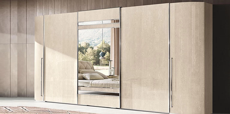 Ντουλάπα ρούχων συρόμενη PLATINUM εκρού (PLASY) ΝΤΟΥΛΑΠΕΣ