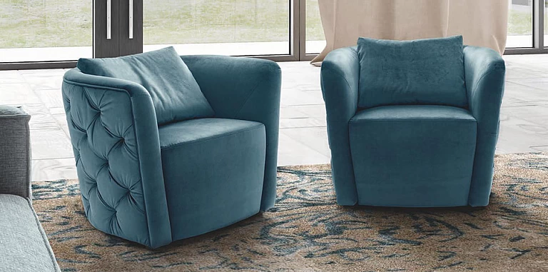 Πολυθρονάκι κουρμπέ καπιτονέ (NEST) ΠΟΛΥΘΡΟΝΕΣ / ΜΠΕΡΖΕΡΕΣ