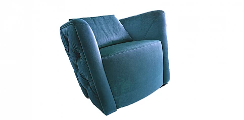 Πολυθρονάκι κουρμπέ καπιτονέ (NEST)