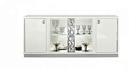 Μπουφές τετράφυλλος μοντέρνος ROMA (ROGL2)