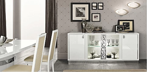 Μπουφές τετράφυλλος μοντέρνος ROMA (ROGL2)