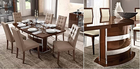 Τραπέζι τραπεζαρίας ανοιγόμενο μοντέρνο ROMA (ROKA)