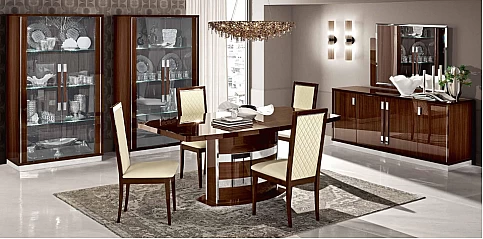 Τραπέζι τραπεζαρίας ανοιγόμενο μοντέρνο ROMA (ROKA)