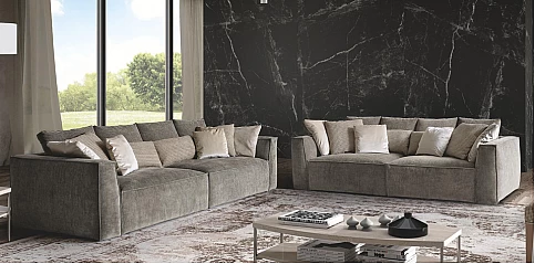 Τριθέσιος καναπές μοντέρνος PIUMA (P202)